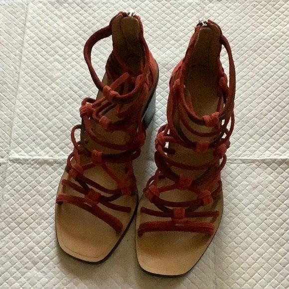 rag & bone Camille sandals Terracotta size 6 - Picture 5 of 16